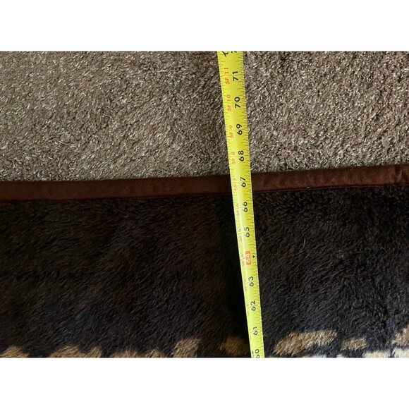 VTG SAN MARCOS Throw LEOPARD Blanket High Pile Two Sided 67” x 85 ” - Picture 7 of 7